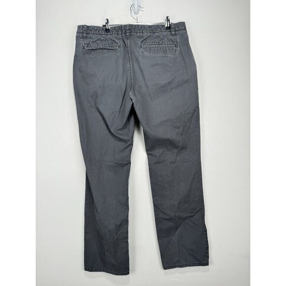 Bonobos Washed Chino Pants Gray Cotton Flat Front Men 36x34 (36x32) - Picture 3 of 7